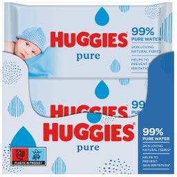 Huggies Pure sensitive Baby Feuchttücher Tücher 99% Wasser Monatsbox