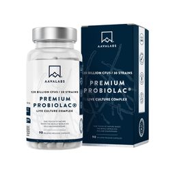 Aavalabs Probiotika Kapseln mit Prebio-Inulin - 30 Stämme - 90 Kapseln