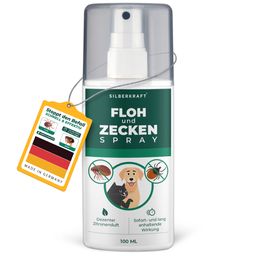 SILBERKRAFT Floh- & Zeckenspray Hunde und Katzen