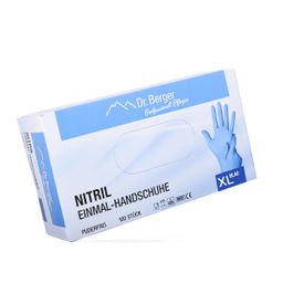 Dr. Berger Nitril Einmalhandschuhe latex- und puderfrei Blau Gr. XL