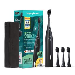 happybrush Schallzahnbürste ECO VIBE 3 AllBlack | Set