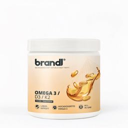Vitamin D3 K2 & Omega 3 Premium | brandl Made in Germany | Fischöl aus der EU | 120 Kapseln