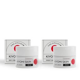 Kiyomi Skin Tages- & Nachtcreme Routine Set: Schützt & regeneriert mit 5-ALA, Hyaluron & Ceramiden