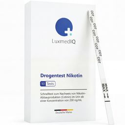 LuxmedIQ Cotinin Drogentest - Nikotin Urin Drogenschnelltest - Cutoff 200 ng/mL
