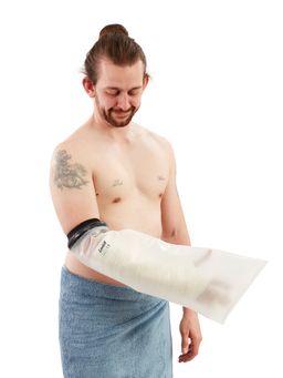 LIMBO Dusch- und Badeschutz für Gipsverbände, halber Arm, Erwachsene
