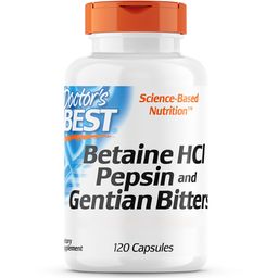 DOCTOR'S BEST Betain HCI mit Pepsin und Bitter-Enzian, Kapseln