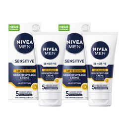 NIVEA MEN sensitive Gesichtspflege Creme Kamillen Sonnenschutz LSF15