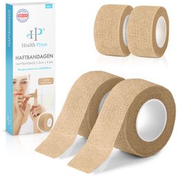 Health Press Fingerpflaster – Elastische Haftbandage schmal als selbstklebender Fingerverband