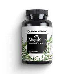 natural elements Magnesium L-Threonate (Magtein®) – 2.083mg Mag L-Threonat/Tagesdosis – 90 Kapseln