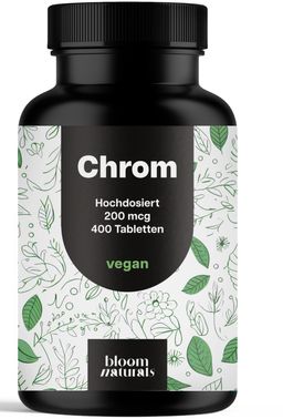 Bloom Naturals Chrom Picolinat Tabletten 200 mcg