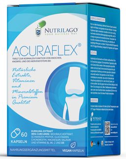 Nutrilago® ACURAFLEX Kapseln - Nahrungsergänzung für Gelenke, Knorpel und MEHR BEWEGLICHKEIT