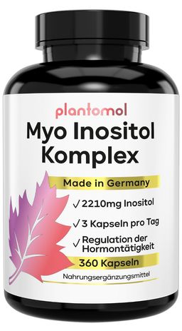 plantomol® Myo Inositol kombiniert D-Chrio-Inositol sowie Chrom B6 & Folsäure