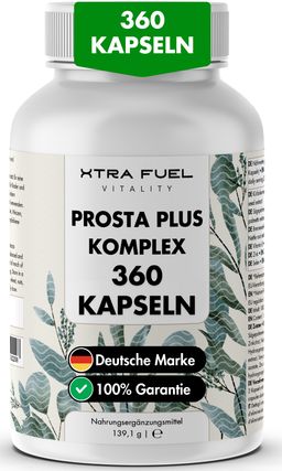 XTRA FUEL Prostata Komplex - Prosta Plus Kapseln mit Sägepalme, Kürbiskern & Selen