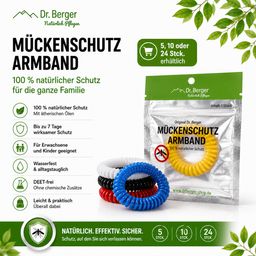 Original Dr. Berger Mückenschutz Armband 5 Stück