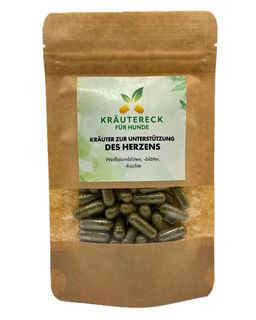 Kräutereck Kräuterkapseln Hund – Herz | mit Weißdorn für ein starkes Herz