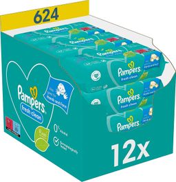 Pampers Fresh Clean Feuchttücher 1 Packungen = 624 Feuchttücher