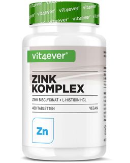 vit4ever Zink Advanced - Zinkbisglycinat + L-Histidin