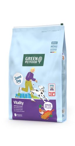 Green Petfood Dog Vitality with Insects & Duck