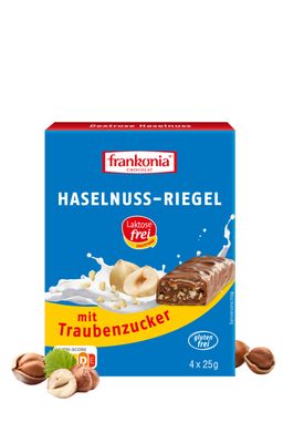 Frankonia Dextrose Haselnuss-Riegel