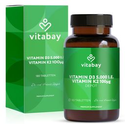 Vitabay Vitamin D3 K2 5000 IE