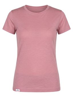 ALPENWERT T-Shirt Damen Merino Rosa Lavendel XXL