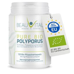 BEAUVITAL® Pure Bio Polyporus Kapseln, Eichhase (Polyporus umbellatus) aus EU-Anbau