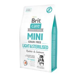 Brit Care Dog Mini - Grain Free Light & Sterilised - Rabbit & Salmon