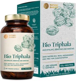 NATURE BASICS® - Bio Triphala Vegan im Braunglas