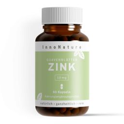 InnoNature Zink Kapseln | natürliches Zink aus Guavenblättern | 60 Kapseln, vegan