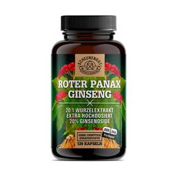 Roter Ginseng - Panax Ginseng Kapseln Hochdosiert - Roter Panax C.A. Meyer DE SCHEUNENGUT® 120 Stk