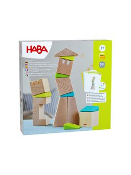 HABA Lernspielzeug 3D-Legespiel Schiefe Türme