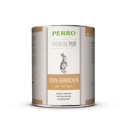 PERRO Premium Pur Kaninchen - Nassfutter Hund adult