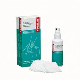 Holthaus Medical YPSILIN Wundreinigungsset klein mit 50 ml Fluid + 10 Tüchern