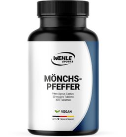 Mönchspfeffer Hochdosiert - 400 Tabletten - Langzeitvorrat - Wehle Sports