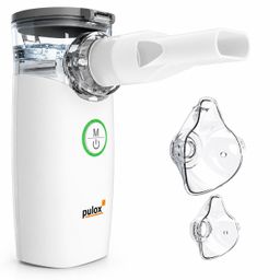 Pulox IN-100 Inhalator - Elektrischer Nebulizer Vernebler, wiederaufladbar für Kinder & Erwachsene