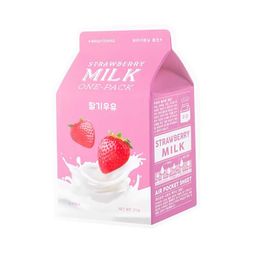 A' PIEU Milk One-Pack Facemask Strawberry