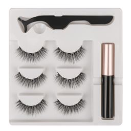 3 PAAR MAGNETISCHE KÜNSTLICHE WIMPERN 10-12-10mm-PALOMA BEAUTIES