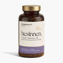 Kurkraft L-Theanin Kapseln aus Grüntee-Extrakt mit Magnesium + B6 – besinnen. – vegan
