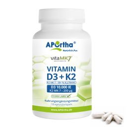 APOrtha® Vitamin D3 10.000 IE + Vitamin K2 vitaMK7® 200 µg