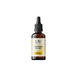 LIV Vitamin D3 + K2 Tropfen 30 ml | 100% pflanzlich & vegan