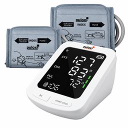 Pulox BP-100 - Oberarm-Blutdruckmessgerät inkl. 2 Manschetten