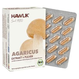 Hawlik Bio Agaricus Extrakt + Pulver Kapseln