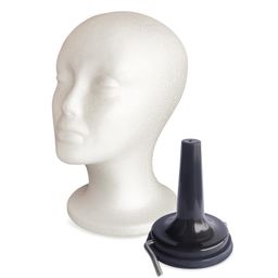 Perückenkopf kurz 26 cm + Saugfuß (Set) von Lofty