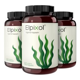 Elpixol® Algenöl 1000mg Kapseln mit EPA+DHA - Omega-3 - vegan