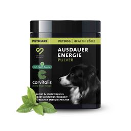 Peticare Ergänzungsfutter Pulver für sportliche Hunde, für Ausdauer & Vitalität