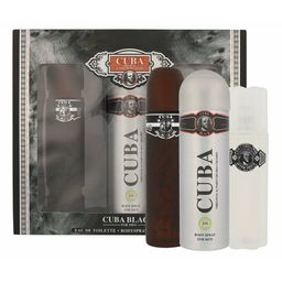 Cuba Black Geschenkset  Edt After Shave Cuba Black  und Deospray Cuba Black