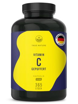 TRUE NATURE® Vitamin C Kapseln - Gepuffertes Vitamin C 1000mg