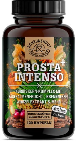 Scheunengut® PROSTA INTENSO+ | Kürbiskern, Sägepalme, afrikanischer Pflaumenbaum | starker Komplex