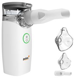 Pulox IN-100 Inhalator - Elektrischer Nebulizer Vernebler, wiederaufladbar für Kinder & Erwachsene