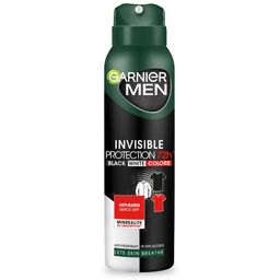 Garnier Men Deo Spray Invisible Protection 72h - Schwarz, Weiß